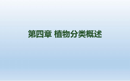 植物分类学概论低等植物