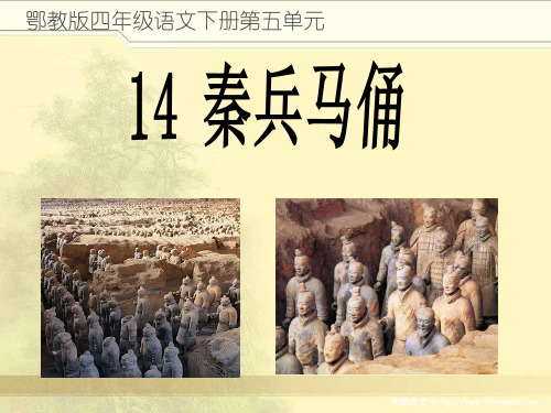 四年级下册语文课件-5.2 秦兵马俑｜鄂教版 (共19张PPT)