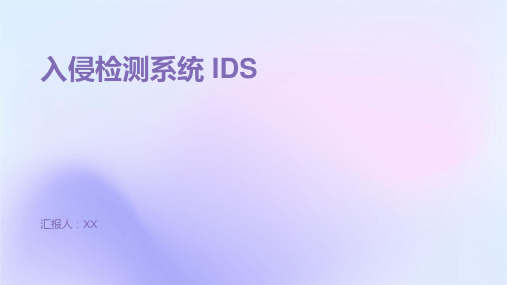 入侵检测系统 IDS