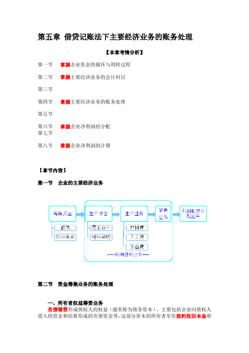 第五章 借贷记账法下主要经济业务的账务处理