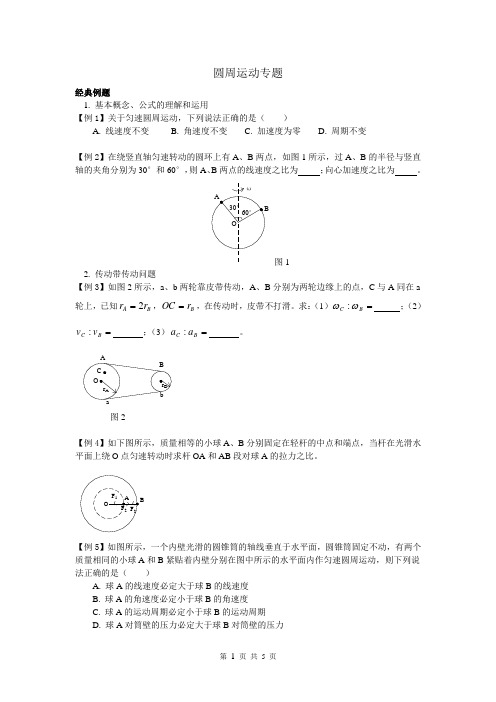 圆周运动专题