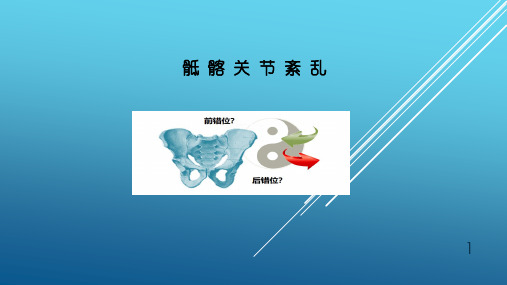 骶髂关节紊乱PPT课件