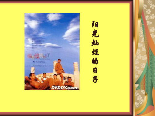 阳光灿烂的日子PPT