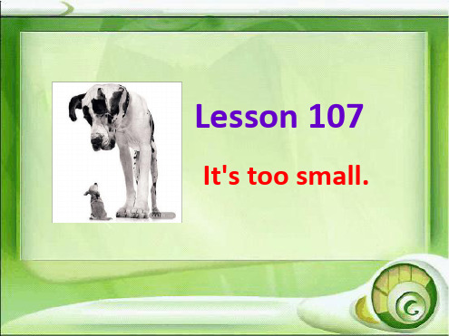 新概念一 lesson107