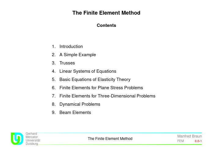 The Finite Element Method(幻灯片)
