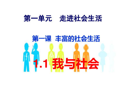 【课件】八上：1.1我与社会 