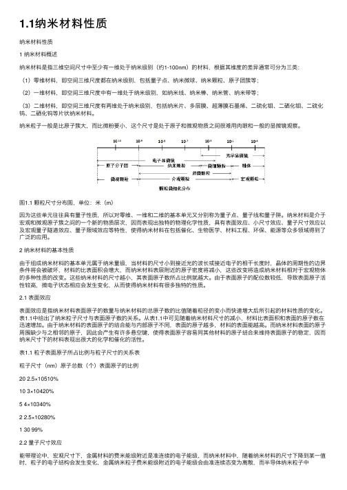 1.1纳米材料性质