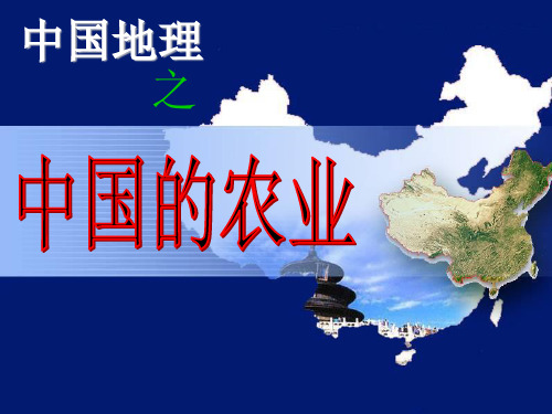 中国地理  农业ppt