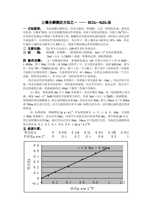 土壤全磷——精选推荐