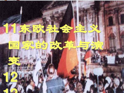 东欧社会主义国家的改革与演变PPT优秀课件1