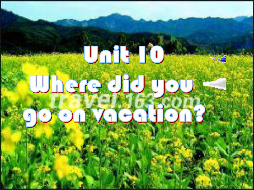 人教版新目标英语七年级下册Unit 10 Where did you go on vacation -精品课件