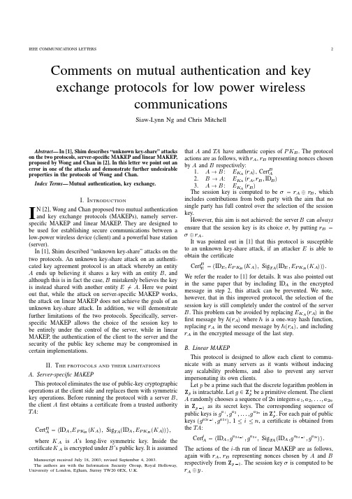 IEEE COMMUNICATIONS LETTERS 2