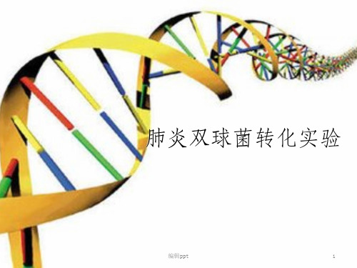 肺炎双球菌的转化实验
