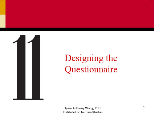 Questionnaire Design (Research Method)PPT课件