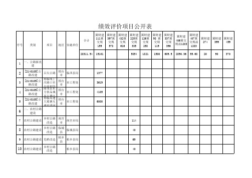 2014年新改建绩效评价表