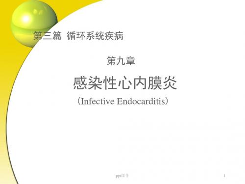 感染性心内膜炎 ppt课件