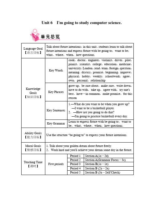 人教版八年级英语上册Unit 6教案