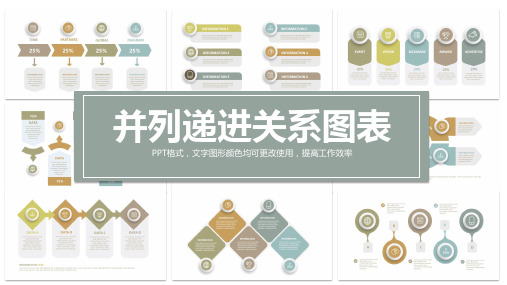 并列递进关系PPT图表(完美版)