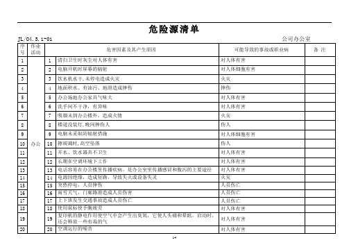 11危险源清单
