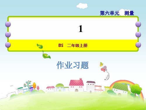 二年级上册数学课件- 1米有多长 北师大版(共8页)