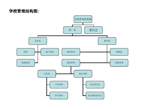 学校组织结构图