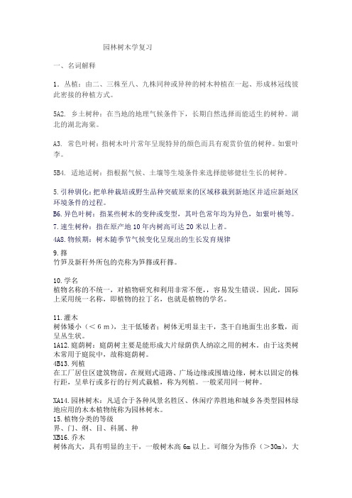 园林树木学复习 (1)