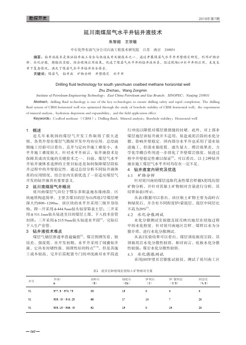 延川南煤层气水平井钻井液技术
