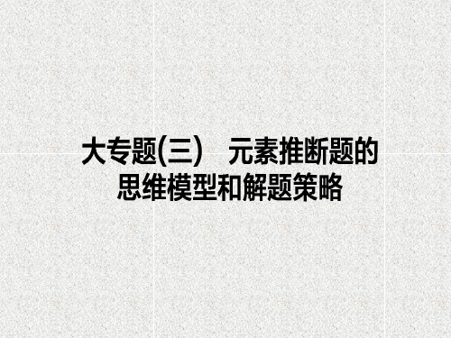 【人教版】2018届高考一轮(3)元素推断题的思维模型和解题策略课件(58页)