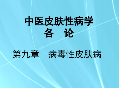 病毒性皮肤病热疮