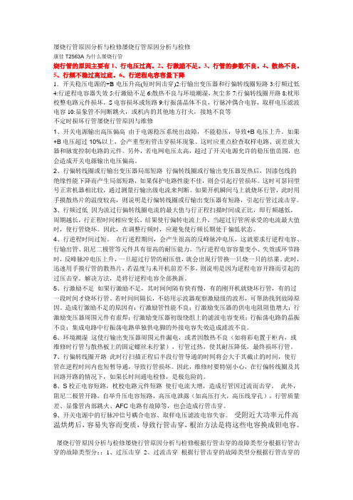 屡烧行管原因分析与检修