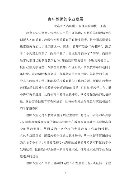 青年教师的专业发展