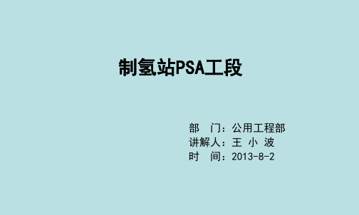 甲醇裂解制氢PSA工段