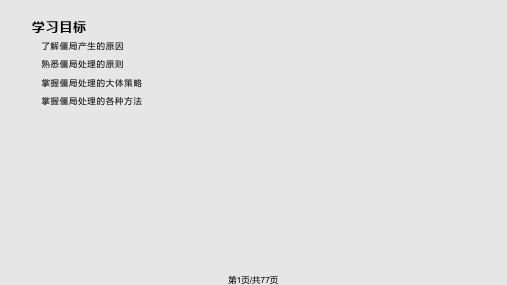 僵局的处理方法PPT课件