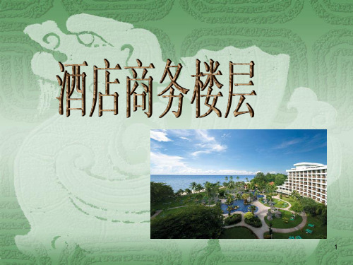 酒店商务行政楼层PPT课件