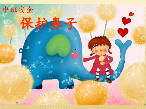中班安全活动 保护鼻子 ppt课件