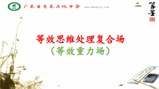 2019届高考物理大一轮复习精品课件：等效重力场(共16张PPT)