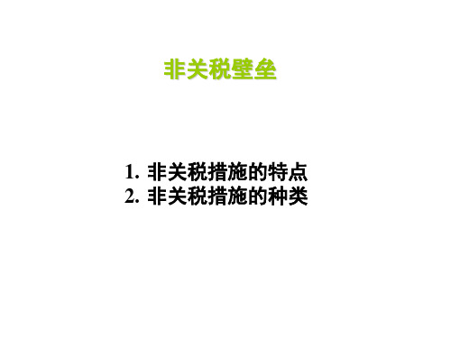 非关税壁垒概述(ppt 29页)