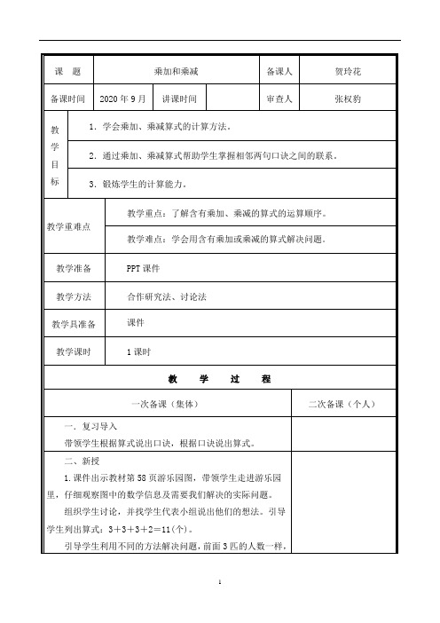 第5课时 乘加和乘减