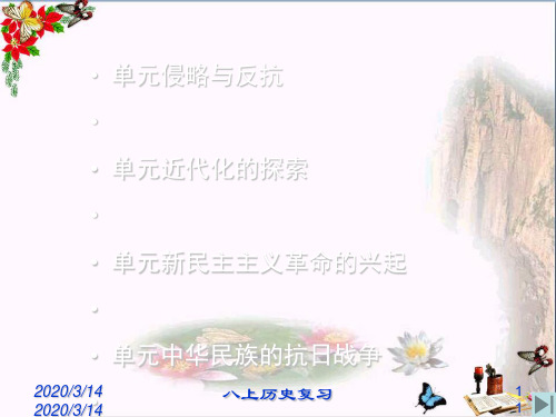 八年级历史上册复习ppt