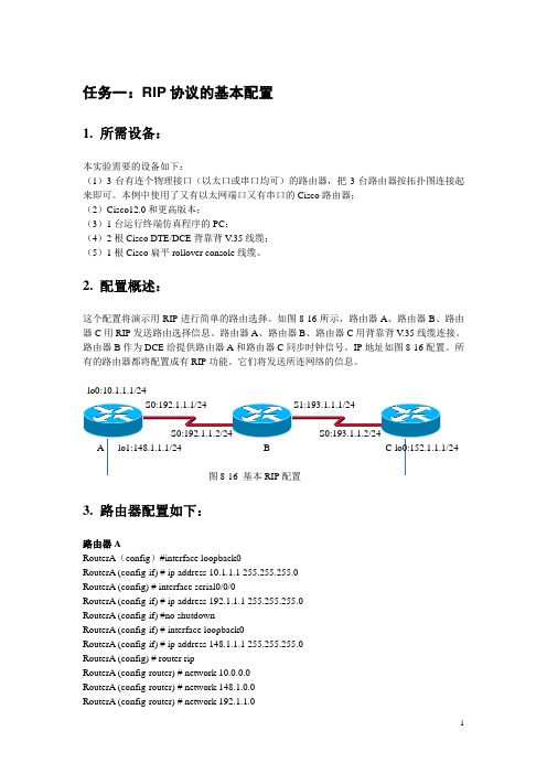RIP基本实验