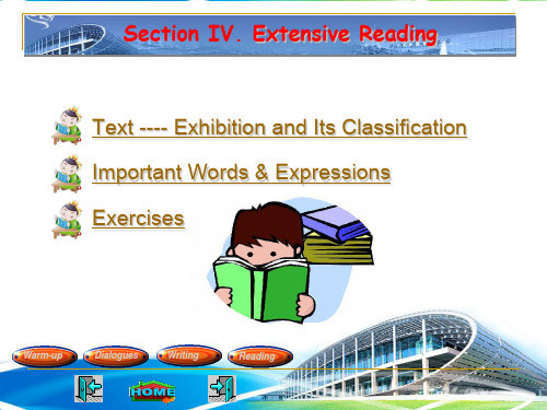 李红英会展英语Chapter 5Section IV Reading
