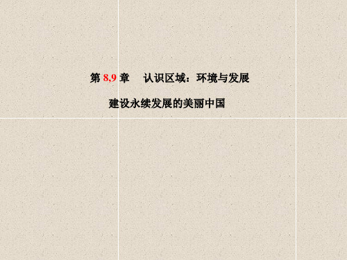 中考地理八下第8章认识区域环境与发展复习课件2