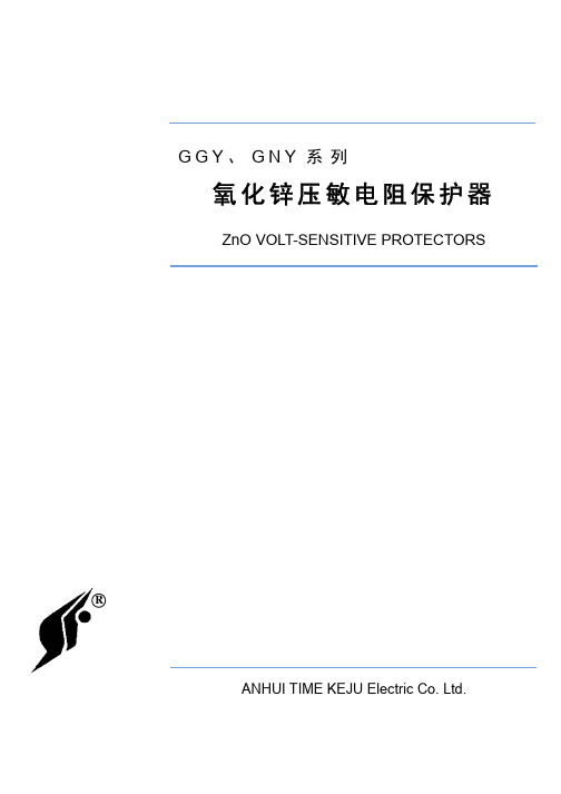 GGY GNY系列氧化锌压敏电阻保护器说明书(09版)