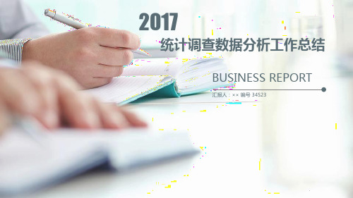 统计调查数据分析工作总结述职汇报模板【精选】