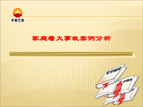 家庭火灾事故案例分析-PPT(精)