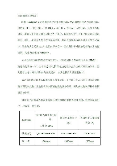 无卤法规