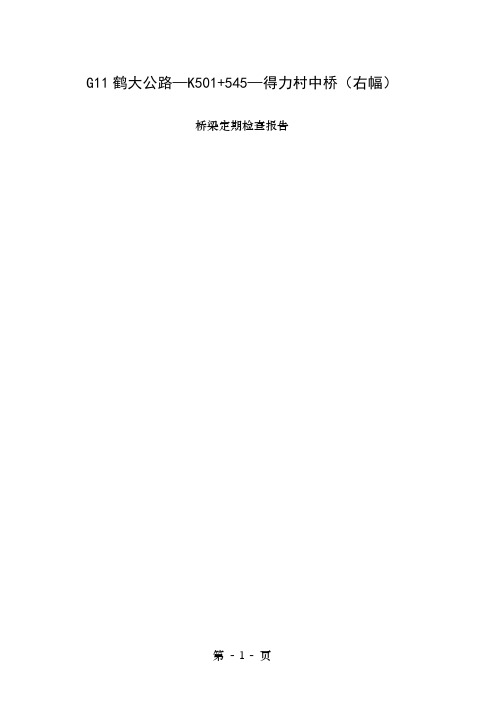 桥梁检测报告右幅
