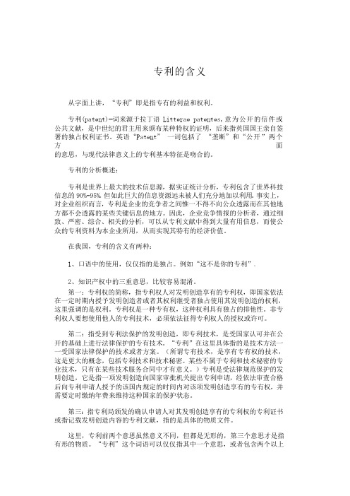 专利的含义_