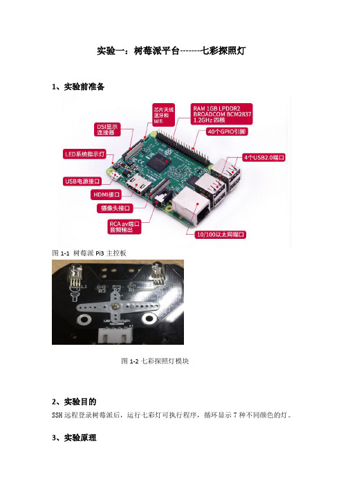 1.智能小车-七彩探照灯实验