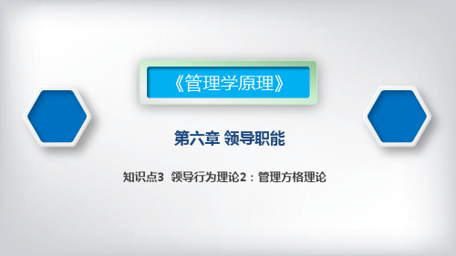领导行为理论2：管理方格理论
